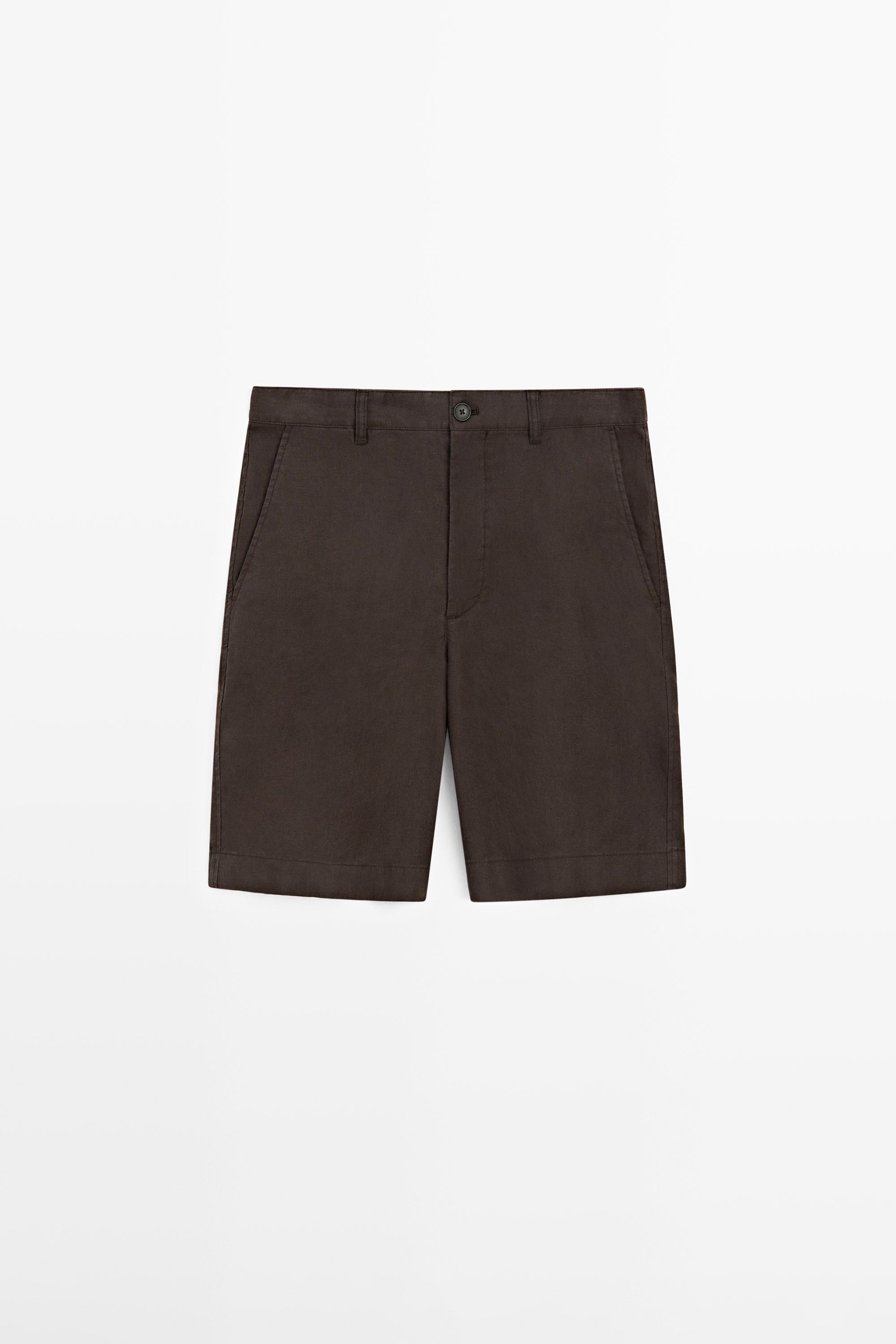 Bermuda 100 % lin look total